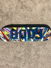 Load image into Gallery viewer, &quot;Celebrate Your BODY&quot; resin-coated mixed media collage skateboard wall hanging

